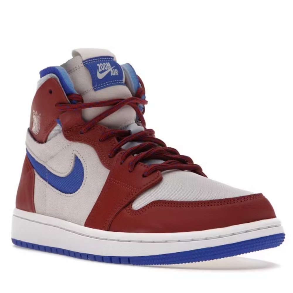 NEW AIR JORDAN 1 ZOOM Air CMFT “TEAM RED” Shoes - Picture 2 of 8